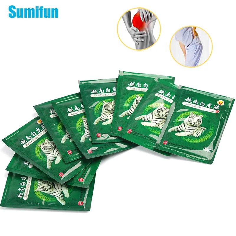 

16Pcs Vietnam White Tiger Balm Pain Pelief Patch Joint Rheumatism Arthritis Muscle Aches Herbal Medical Plaster Health Care