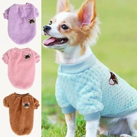 dog sweater winter chihuahua puppy warmer cat pet knit clothes embroidery jumper
