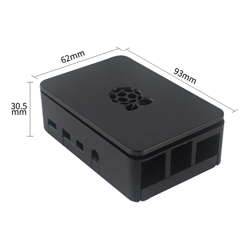

Plastic Case Box Enclosure Shell with Cooler Heat Sink Kit for Raspberry Pi 4B Cooler Heat Sink Shell Accessories
