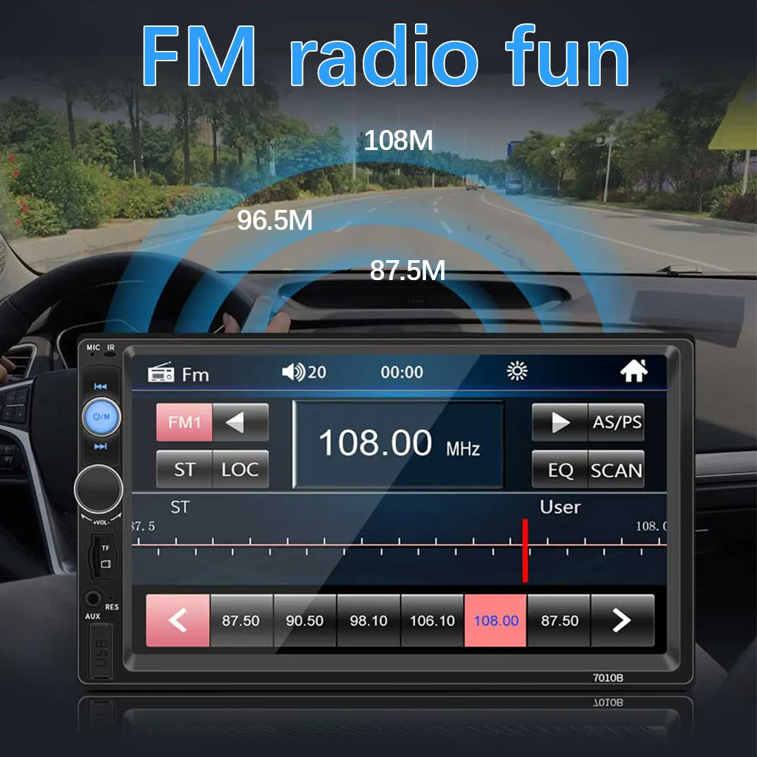 

7" Hd Touch Screen 12V Car Stereo Player 7010B Car Radio Autoradio MP5 FM Bluetooth Mirror Link 2 Din Car Radio Stereo Receiver