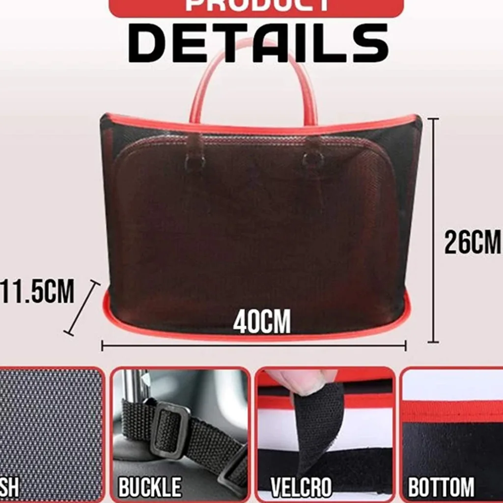 Автомобильный сетчатый Карманный держатель для сумок органайзер бокового