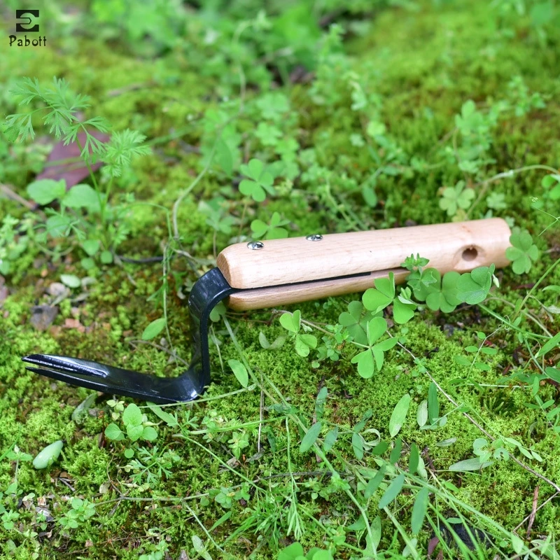 

Wood Handle Stainless Steel Garden Weeder Hand Weeding Removal Cutter Dandelion Puller Tools Multifunction Weeder Transplant