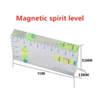 spirit level bubble high precision transparent two direction magnetic level bubble ruler laser level indicating instrument