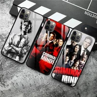 criminals minds phone case phone cases tempered glass for iphone 12 pro max mini 11 pro xr xs max 8 x 7 6s 6 plus se 2020 case