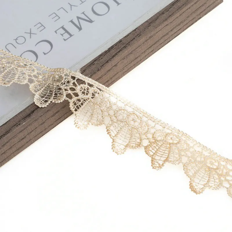 Кружевная ткань разноцветная с волнистым узором шириной 2 5 см 11 ярдов/партия |