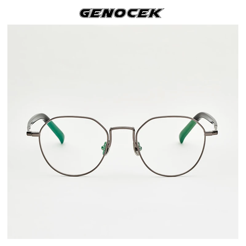 

2020 Модные женские ацетатные очки ручной работы оправа для мужчин винтажная полигон люксовый бренд по рецепту Близорукость Оптические очки ...