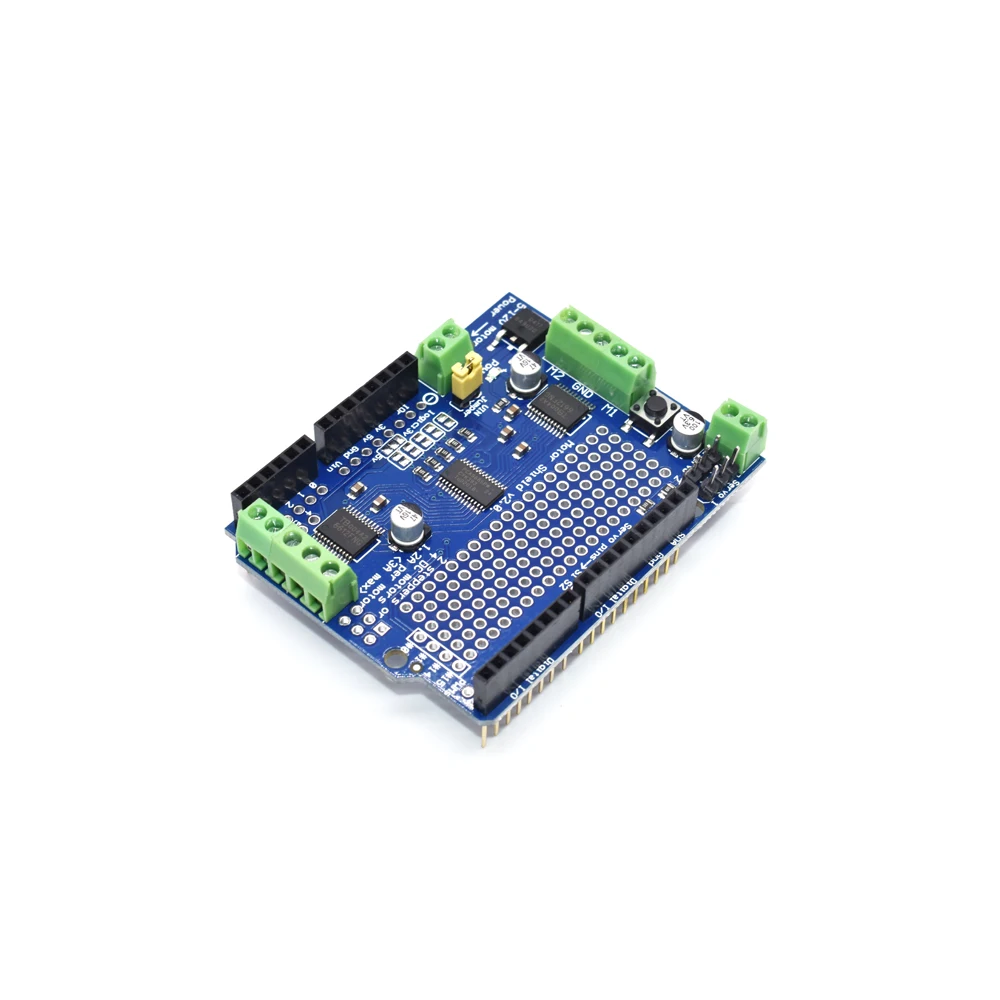 Официальный шаговый двигатель IIC I2C TB6612 Mosfet PCA9685 PWM сервопривод щит V2 для Arduino Robot Uno