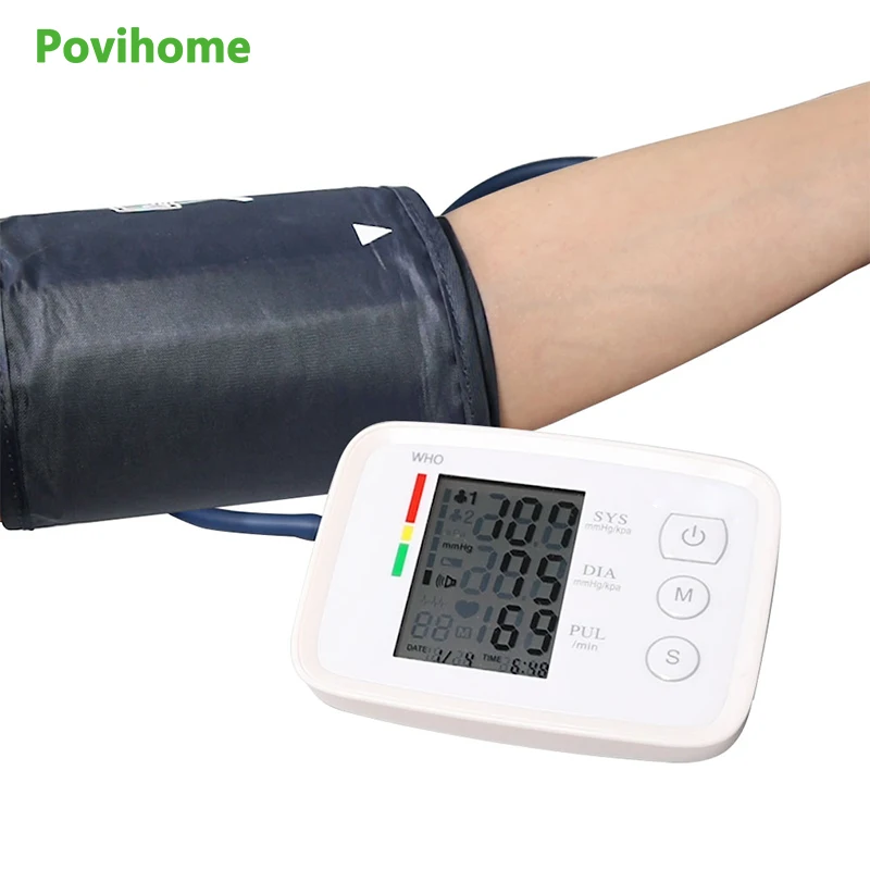 

Arm Blood Pressure Monitor With Voice Broadcast Heart Beat Rate Test Pessure Meter Sphygmomanometer Home Use Health Care