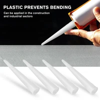 100pcs caulking gun nozzles plastic glass glue nozzles sealant silicone caulking tips