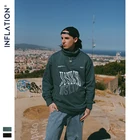 Инфляция дизайн Для мужчин с высоким воротом свитер Для мужчин Ложные двух частей толстовка уличная негабаритных Для мужчин Толстовка на осень