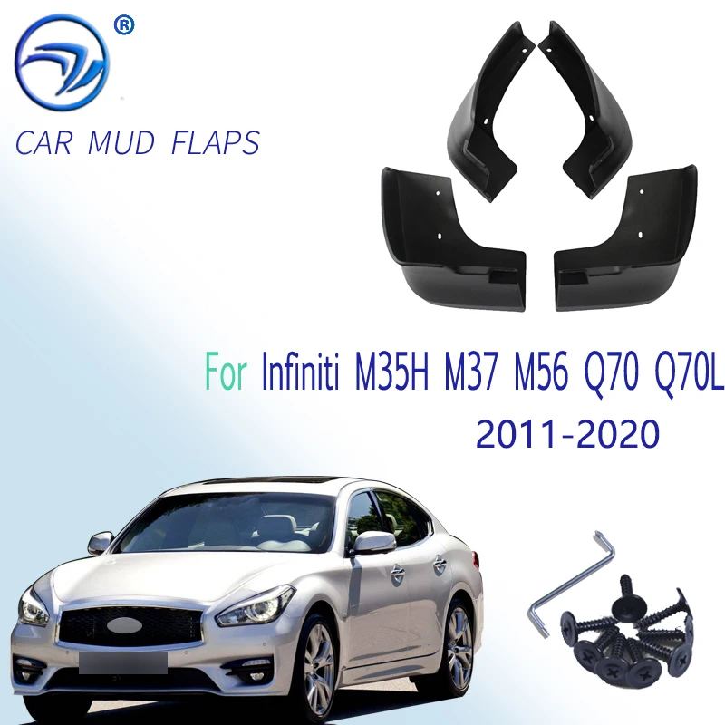 Автомобильный брызговик для Infiniti M25 M35h M37 M56 Q70 Q70L Y51 2011 ~ 2020 Fender закрылки аксессуары