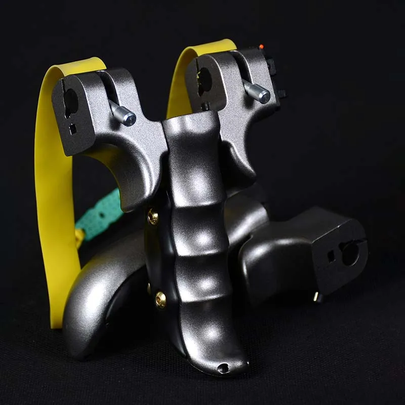 Рогатка для охоты Мощная катапульты с плоской резиновой лентой стрельбы на