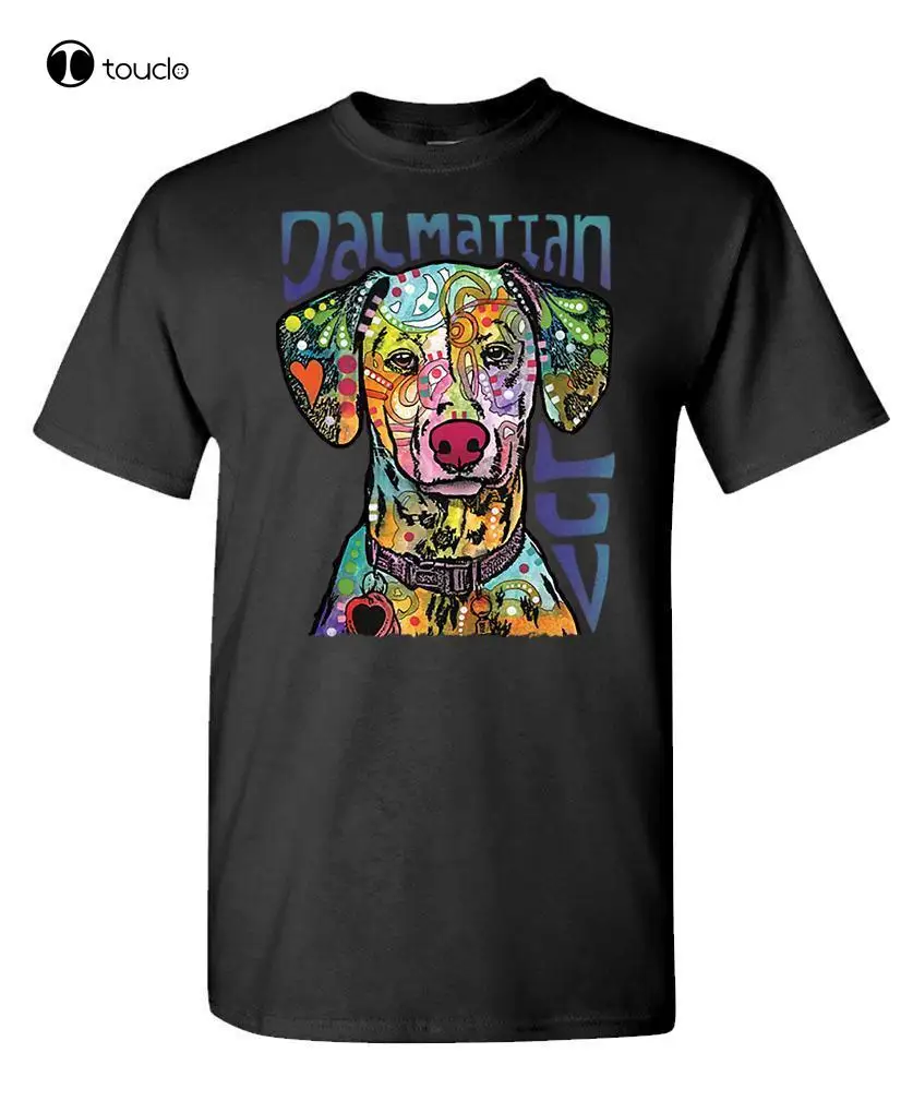 

Summer Cotton Tee Shirt Dalmatian Luv - Fireman Dog - Dean Russo - Mens Cotton T-Shirt Fashion T-Shirt Custom Aldult Teen Unisex