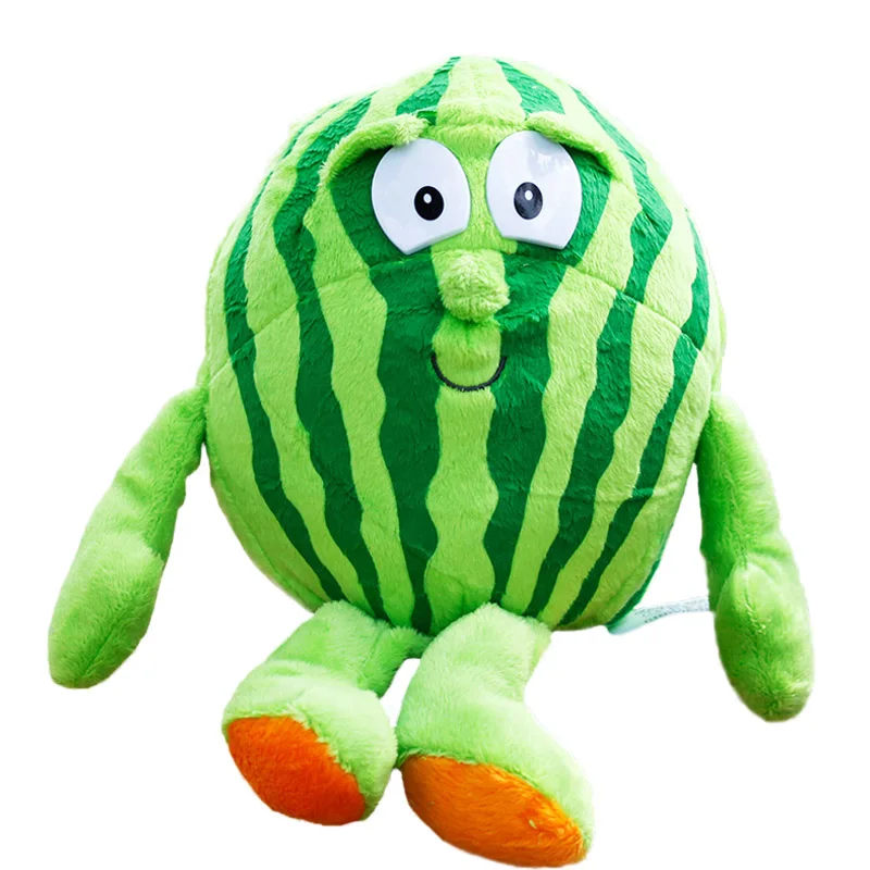 watermelon Добро пожаловать, тыква, ананас, плюшевая игрушка, банан, цветная капуста, черника, фрукты, овощи, мягкая кукла, подарок на день рождения, Рождество, для детей - Цвет: watermelon