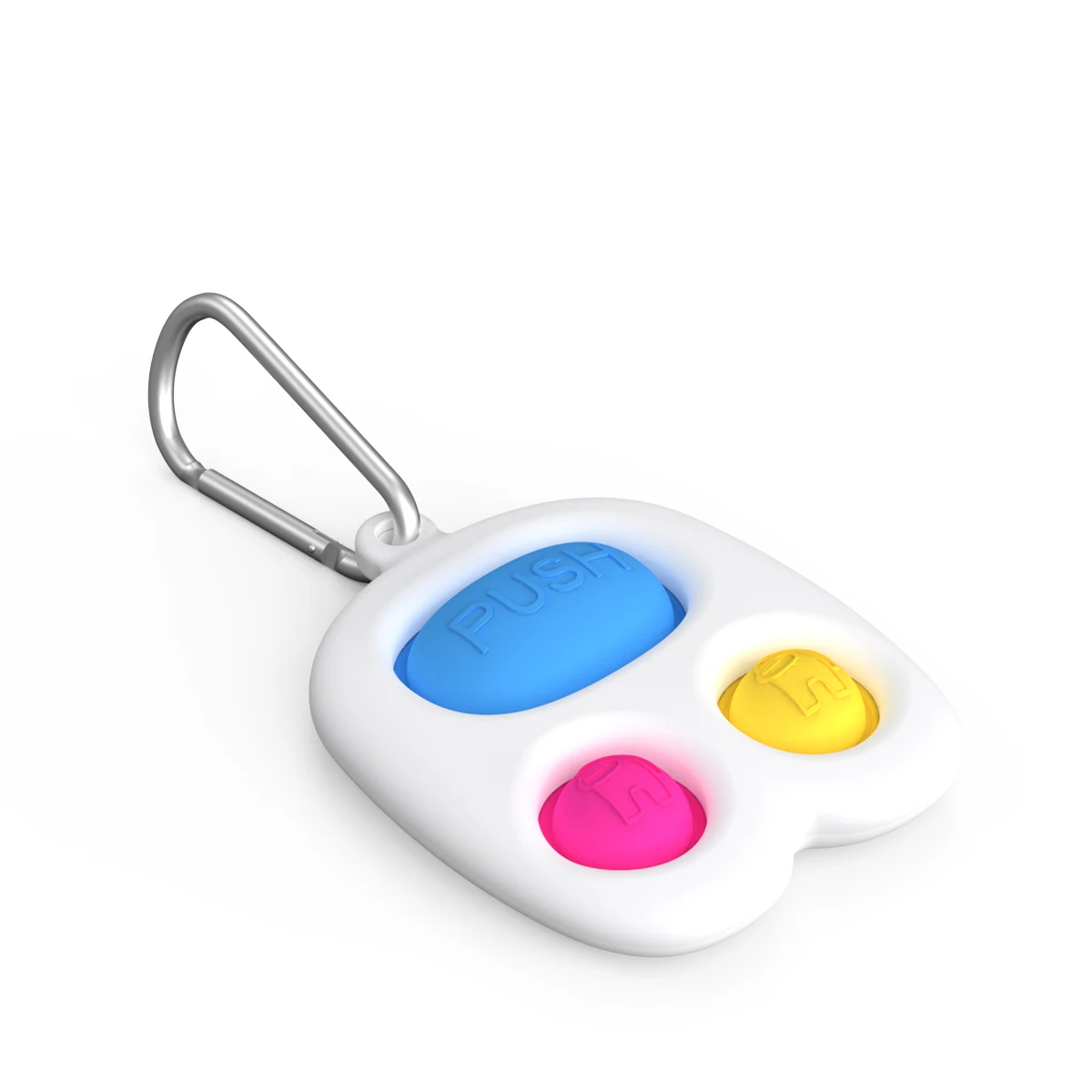 

Mini Push Bubble Sensory Toy Keychain Autism Squishy Adult Stress Reliever Toy for Children Relief Funny Pop-it Fidget Toys