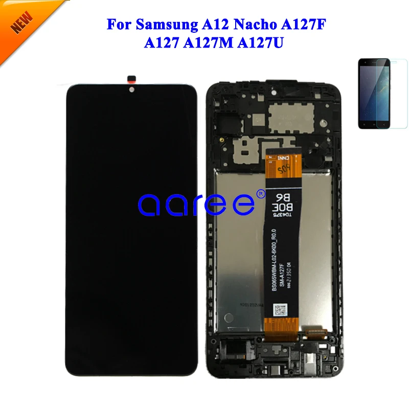 Оригинальный ЖК-экран для Samsung A12 Nacho LCD A127 LCD для Samsung A12 Nacho A127F ЖК-экран сенсорный дигитайзер в сборе