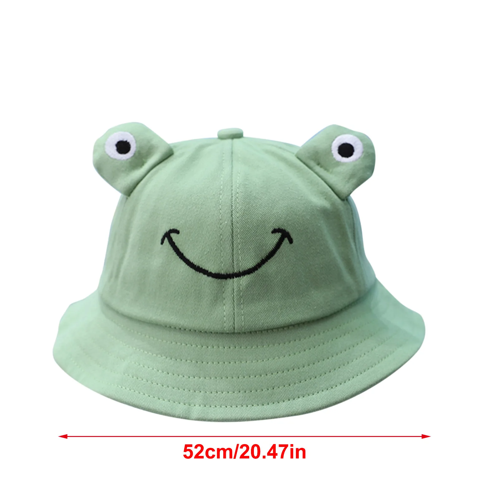 

Cute Cartoon Frog Baby Hat Summer Breathable Cotton Boys Girls Bucket Hat Solid Color Infant Toddler Sun Beach Cap 0-24M
