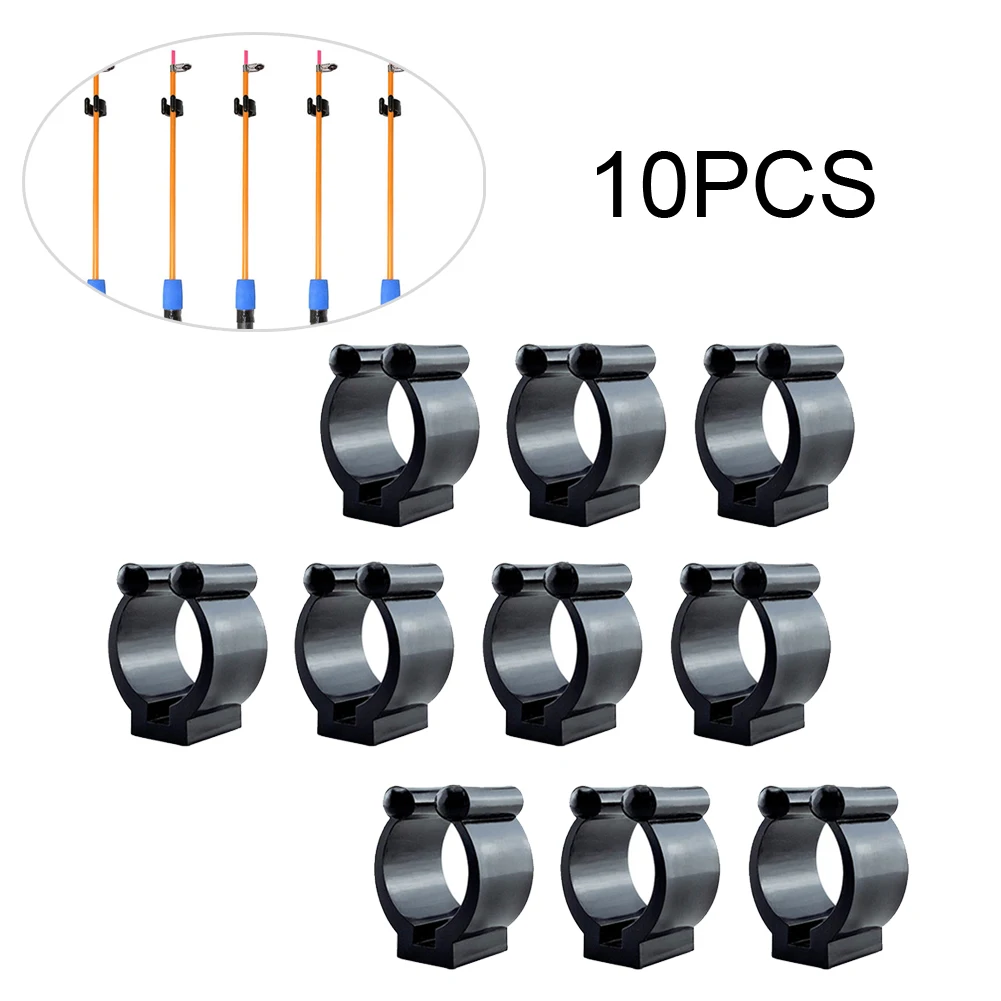 

10pcs Fishing Rod Holder Multi-function Nylon Wall-Mounted Fishing Pole Clip 17mm/24mm Rods Display Clamp Pesca Fish Tackle Tool