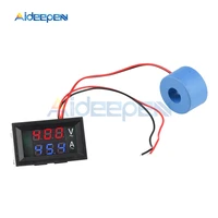 ac50 600v 220v digital voltmeter ammeter dual display voltage current meter detector meter amperimetro led electrical instrument
