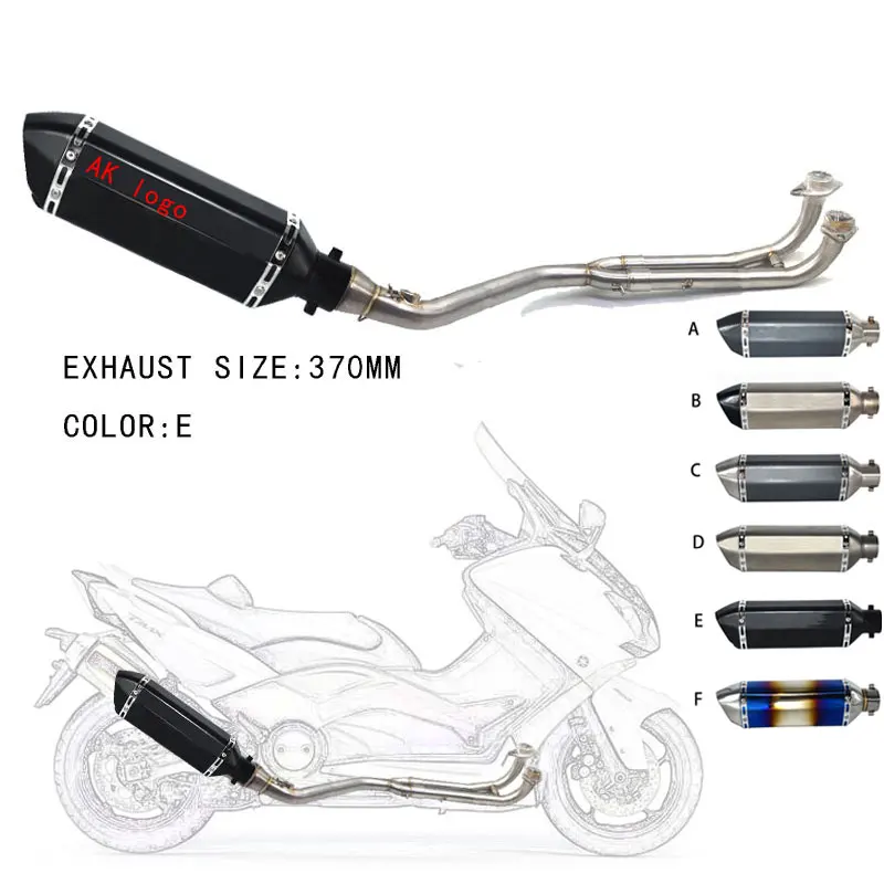 Полная система средняя труба для Yamaha T-max Tmax 500 530 2001- tmax530 tmax500 с выхлопом с db killer wit наклейки