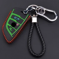 leather key cover car key case shell protector for bmw x5 f15 x6 f16 g30 7 series g11 x1 f48 f39 keyless