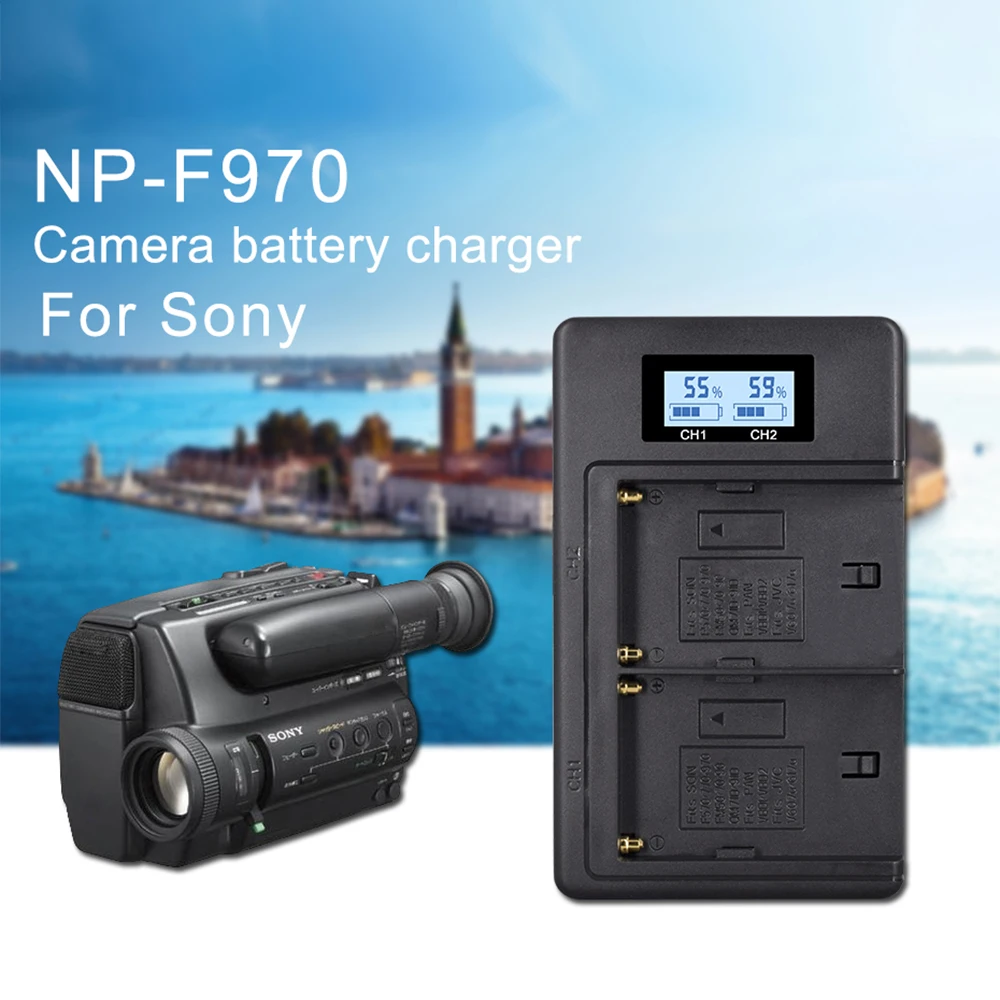 PALO NP-F970 цифровой Батарея Зарядное устройство ЖК-дисплей двойной Зарядное устройство для sony CCD-SC5 SC55 SC65 SC100 TR917 TR940 TRV101 TRV15 TRV25 TRV36 трв