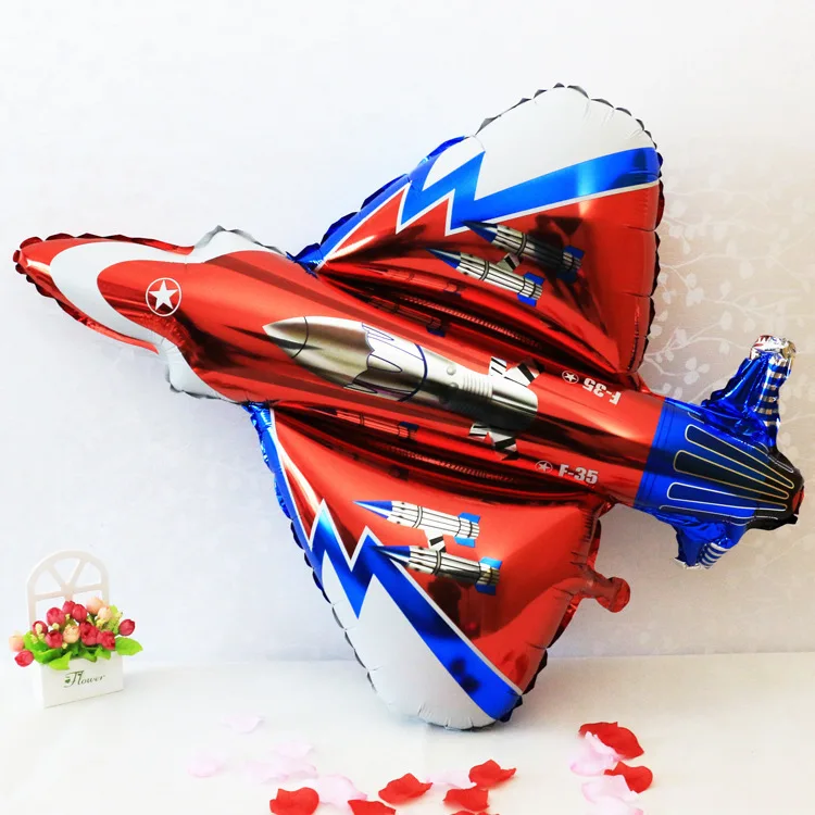 

Giant 102*98cm Plane balloons inflatable foil helium cartoon plane ballons for baby boy shower kids birthday party decor