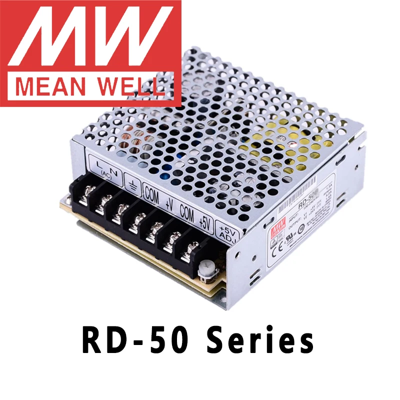 Fonte de Alimentação Comutação da Fonte de Alimentação Média Saída Dupla Comutação da Significwell ac – dc 50w 5v 12v 24v Bem Rd-50