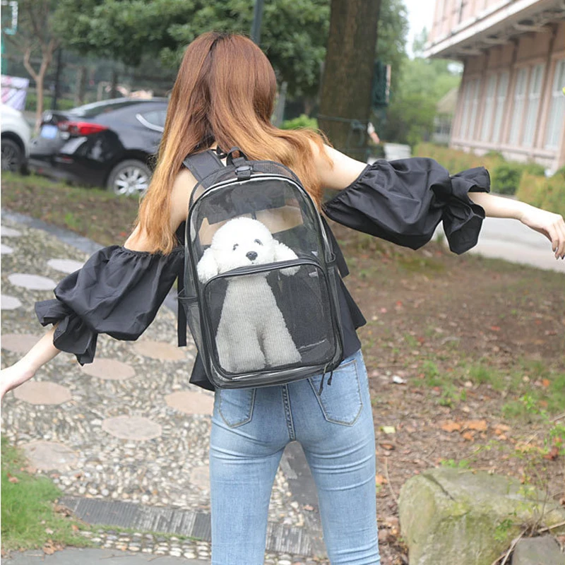 Прозрачный Cat Carrier Рюкзак для отдыха на открытом воздухе дышащий посылка