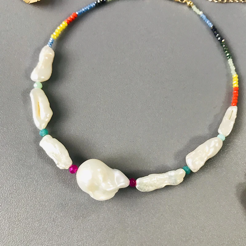 Богемное ожерелье с разноцветными бусинами модные аксессуары для мужчин и