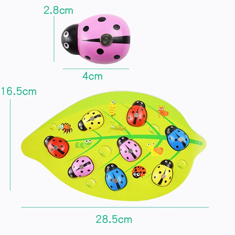 

Kids Toys Magnetic Catch Wooden Toy for Children Early Educational Toys Gift