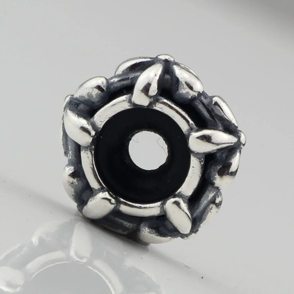 Flower Stopper Spacer Charm Beads Silver 925 Original Fit Bracelet Jewelry Bead for Making Pendants | Украшения и аксессуары