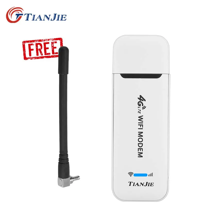 Wi-Fi-роутер TIANJIE 4G карманный беспроводной USB-модем с Micro SIM-картой LTE 4g Wi-Fi антенной |