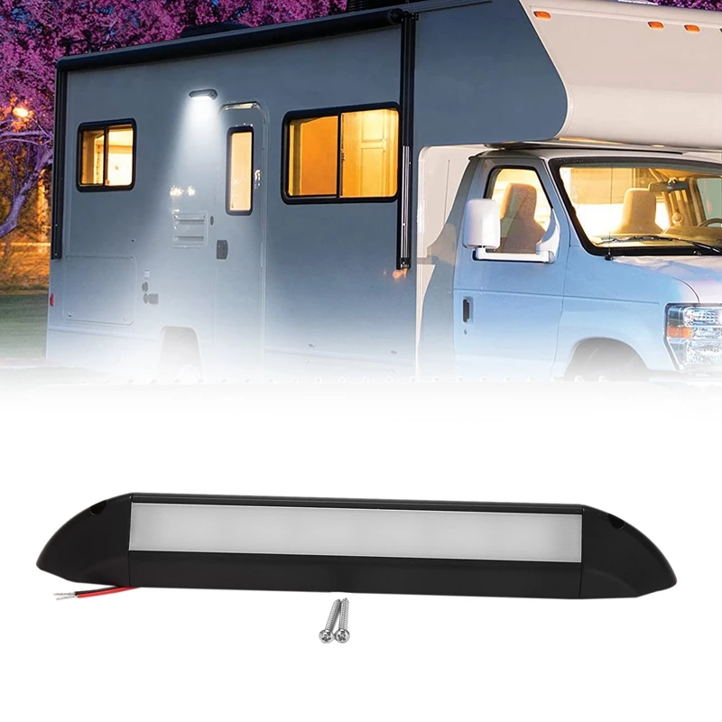 

Наружный светодиодный навес RV, 12 В, 6 Вт, алюминиевый сплав, подсветка для крыльца, для дома, автомобиля, грузовика, трейлера, лодки