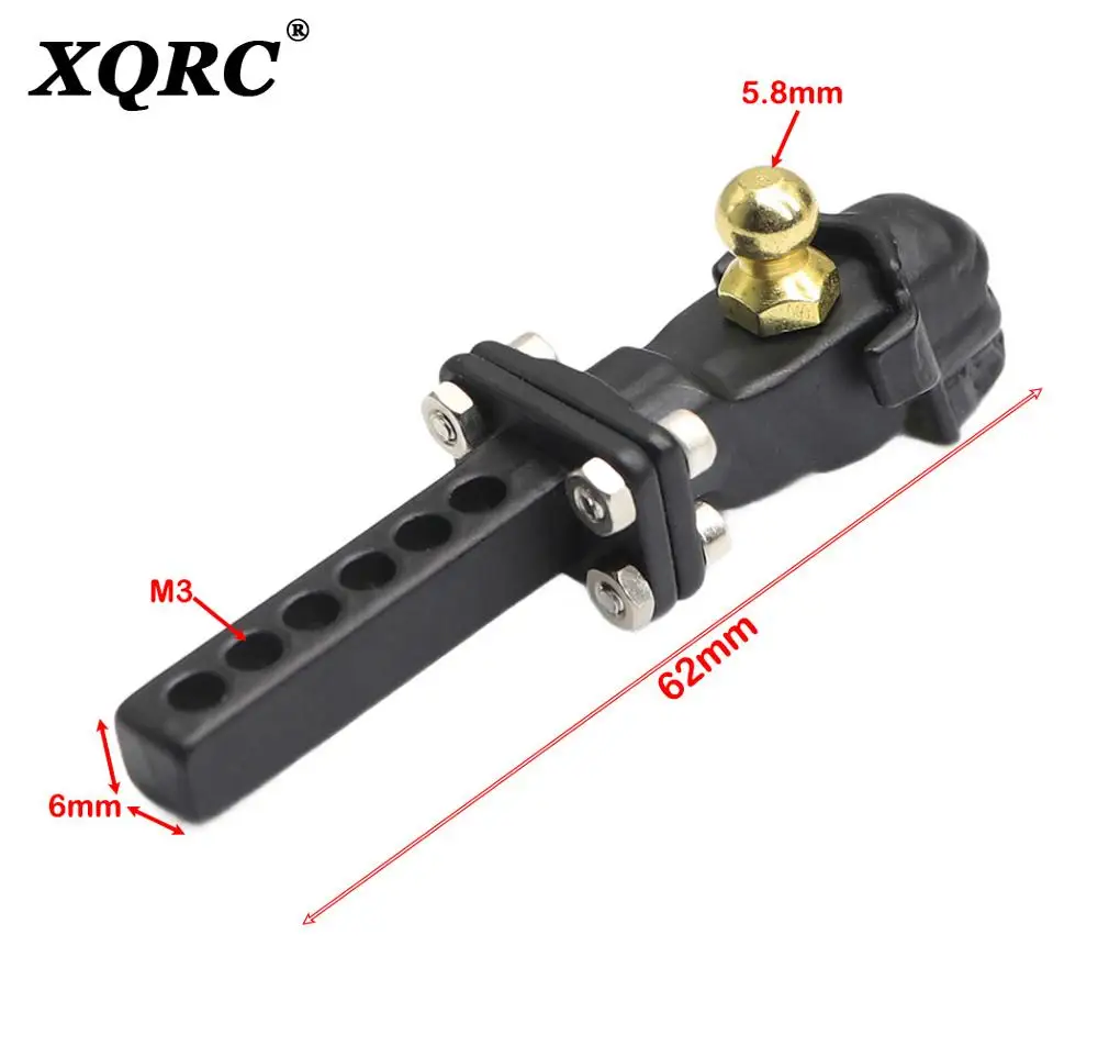 

XQRC Skull Trailer Hook Metal Trailer Hitch Mount for 1/10 RC Crawler TRX-4 TRX4 TRX6 Axial SCX10 90046 03007 GEN 8 86100