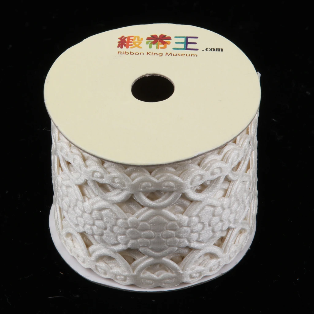 38mm 2pcs Yards Lace Fabric Trim Ribbon Tape Set Self Adhesive DIY Craft Scrapbooking Decorative | Дом и сад