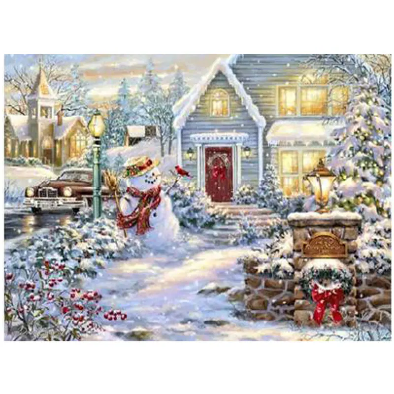 

Mini Christmas Eve patterns Counted Cross Stitch 11CT 14CT 18CT 28CT DIY Chinese Cross Stitch Kits Embroidery Needlework Sets