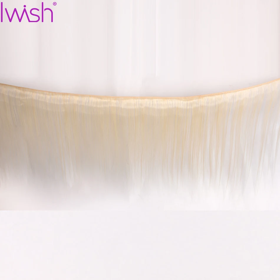 613 пучков с фронтальной бразильской прямой пучок волос блонд человеческие волосы