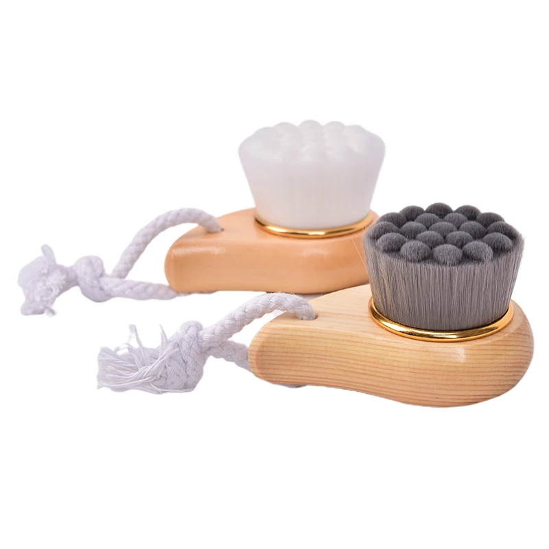 

Women Wooden/Plastic Horn Facial Cleansing Brush Deep Pore Clean Wash Face Comma Brush Soft Fiber Facial Beauty Makeup Tools