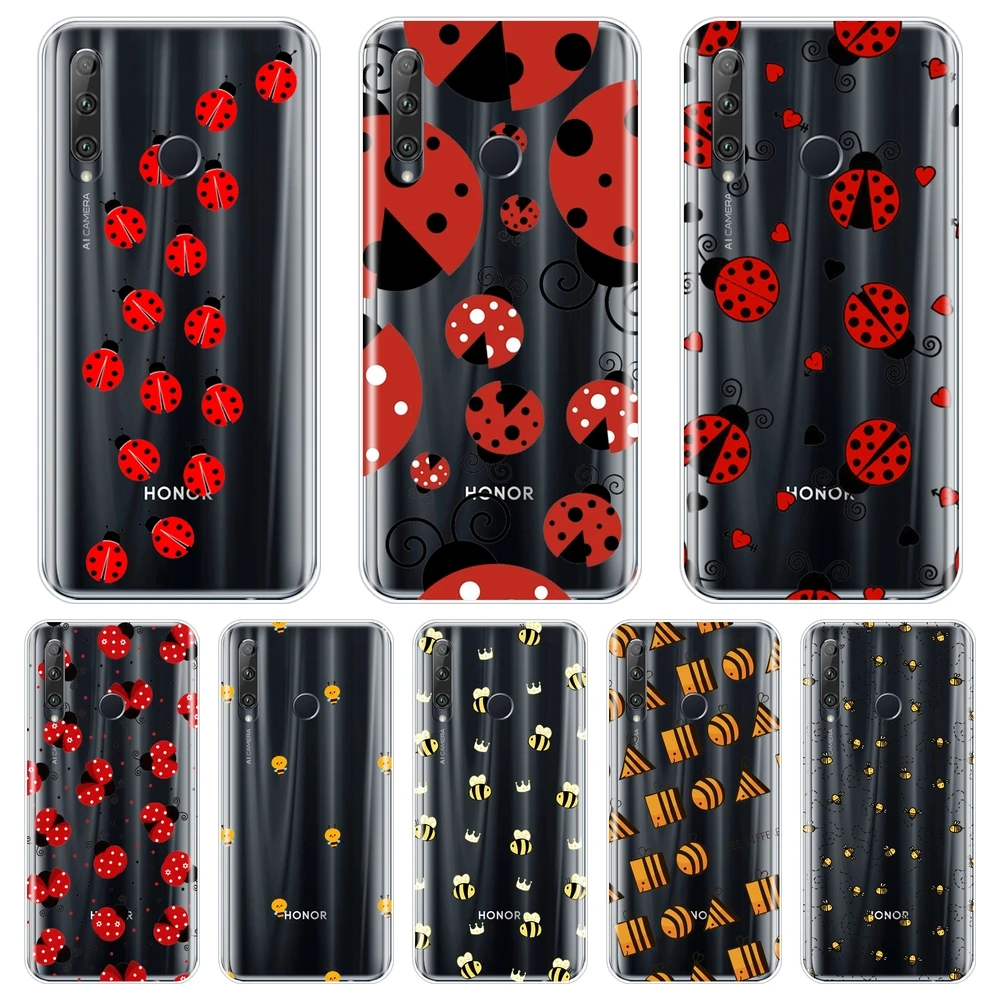 Чехол для телефона Huawei Honor V20 8S 8A Pro мягкий ТПУ чехол с Пчелой и божьей коровкой 20 Lite
