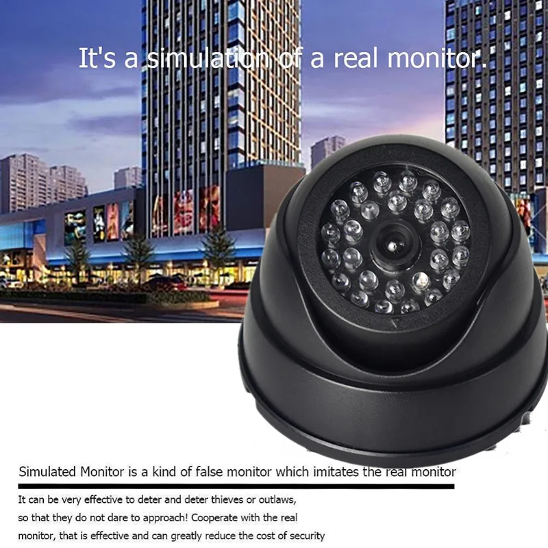 Outdoor CCTV Fake Simulation Dummy Camera  Mini Camera Flashing LED Light Fake Camera Home Security Dummy Video Surveillance