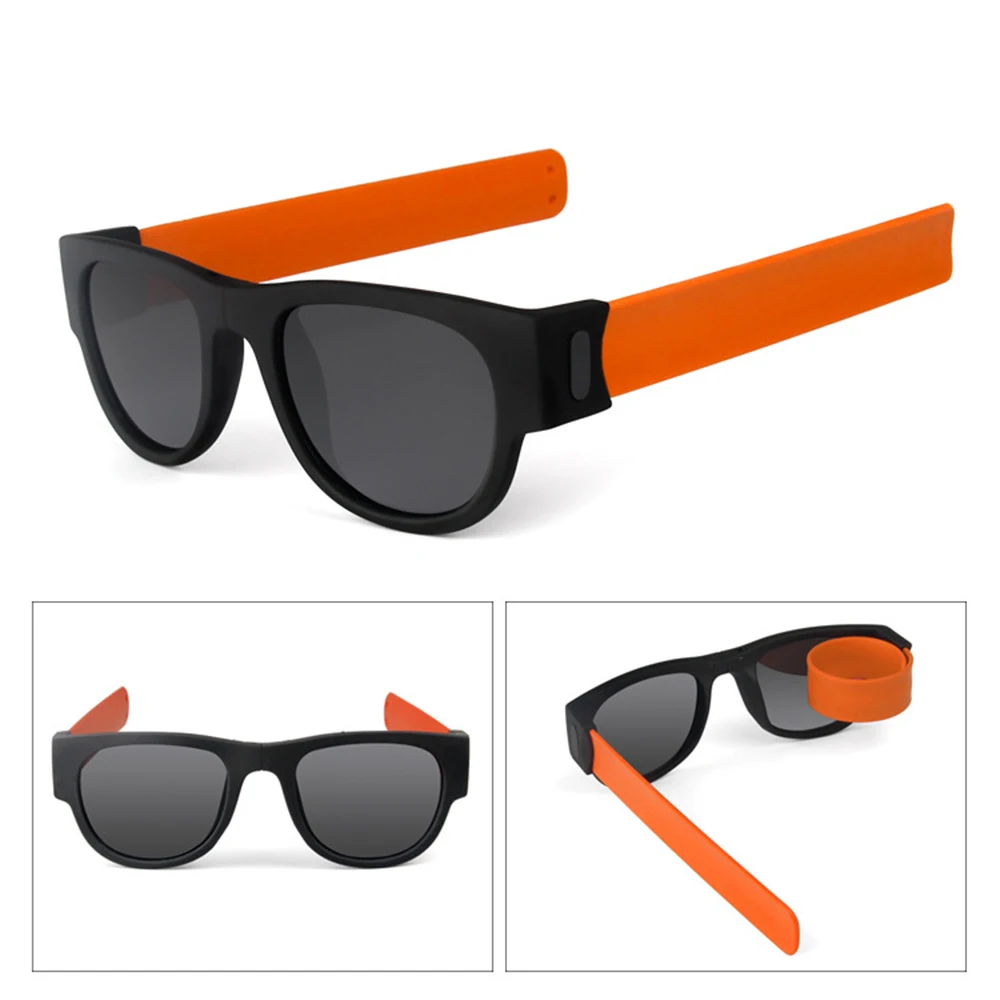 Поляризационные складывающиеся солнцезащитные очки женские с браслетом для