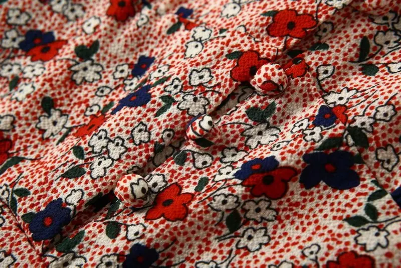 Платье мини женское ТРАПЕЦИЕВИДНОЕ с v образным вырезом и цветочным