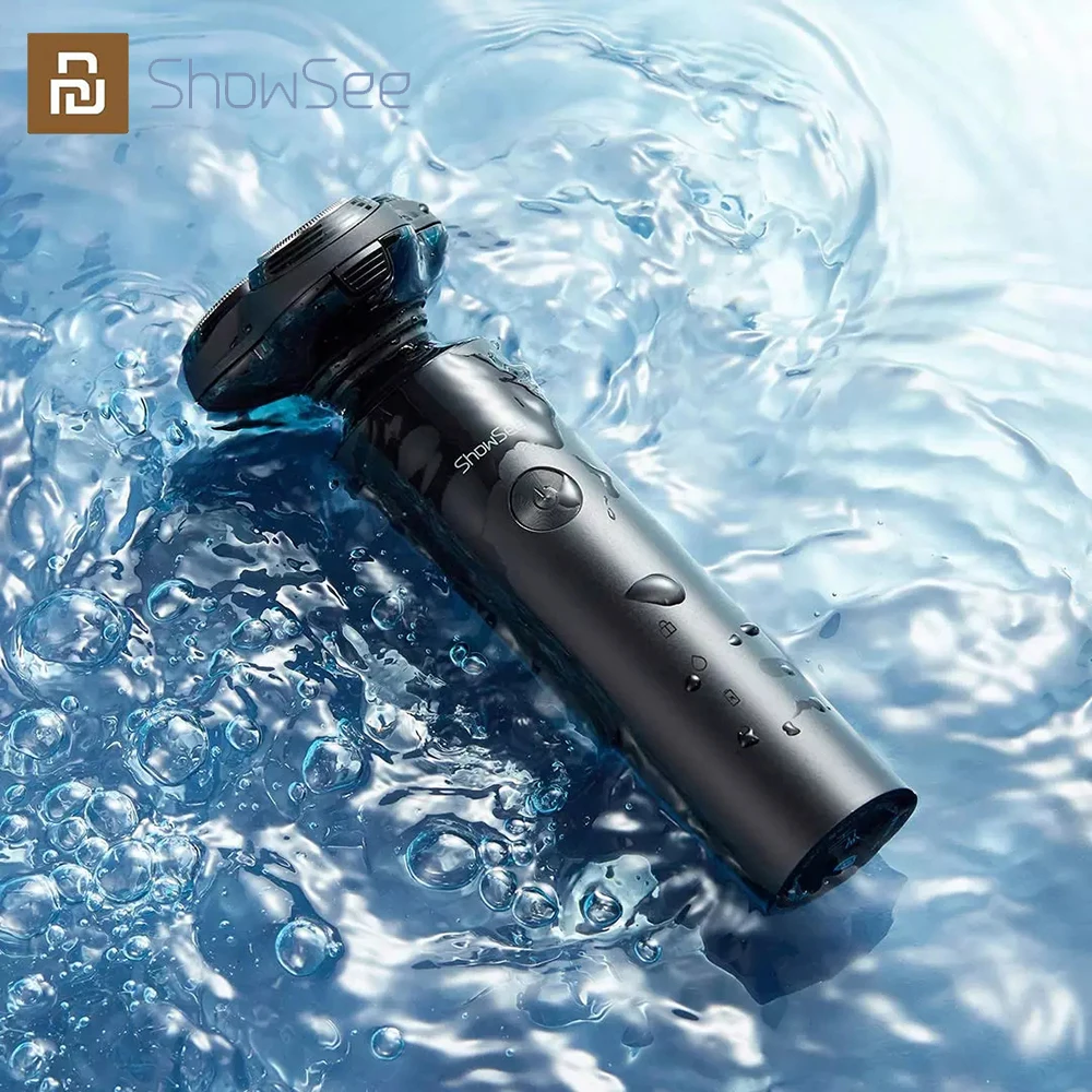 

XIAOMI ShowSee Portable Flex Razor 3 Head Dry Wet Shaving Washable beard trimmer trimer intelligent low noise Electric Shaver