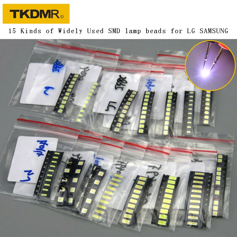 TKDMR новинка 15 видов светодиодов 3528 3030 3535 2835 7020 2828 специально для ремонта LG Samsung