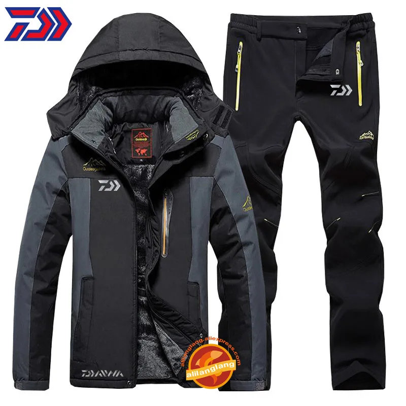 

DAIWA Fishing Clothes Sports Outdoor Fishing Clothing Quick-drying Pants Men Fishing Suit Breathable Fishing Jacket Plus Velvet