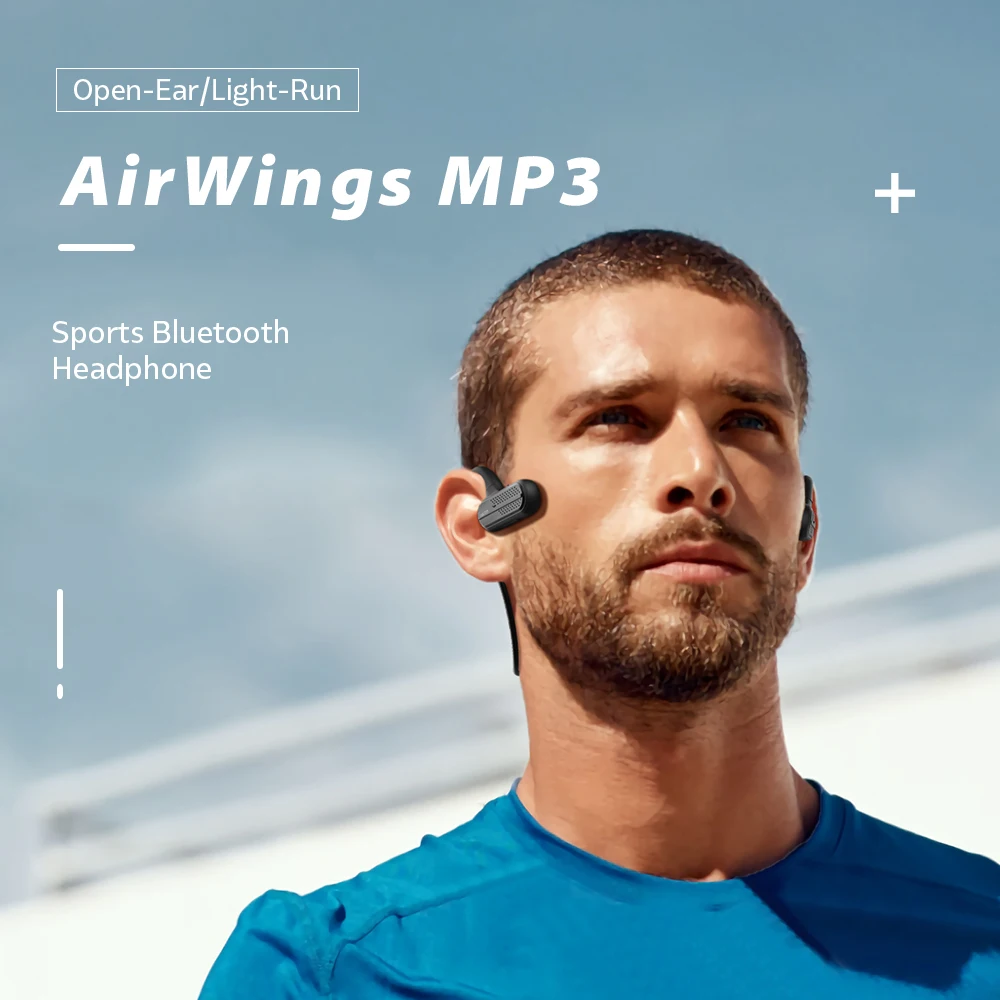 Bluetooth IPX7 водонепроницаемые 8G Airwings mp3 плеер наушники гарнитура беспроводные