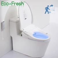 ecofresh one piece toilet wc smart toilet seat auto seat cover flip opening electronic bidet intelligent heated toilet cover