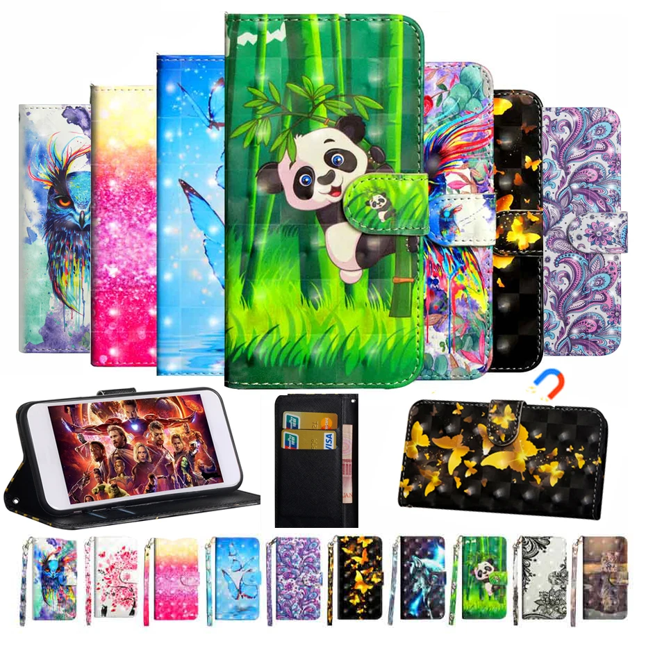 Роскошный флип чехол из искусственной кожи держатель для карт подставка кошелек