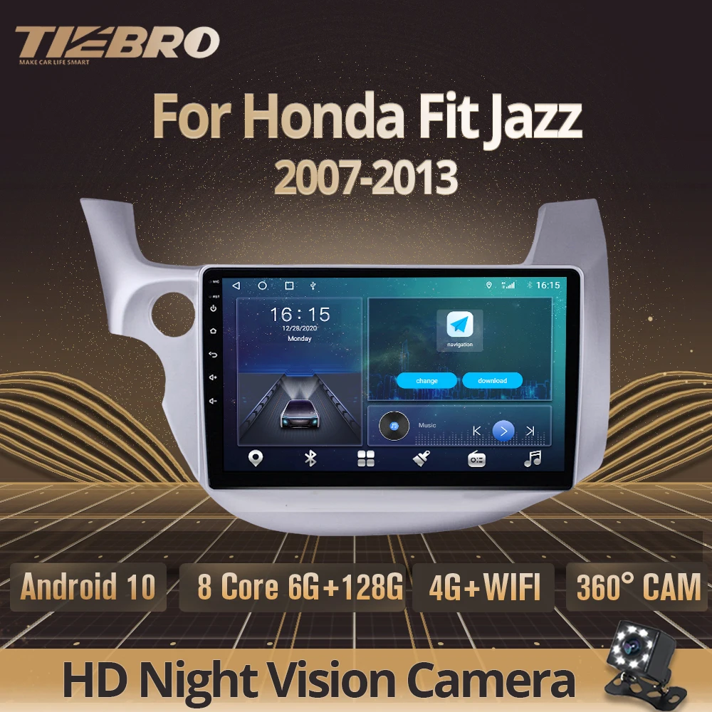 

Автомагнитола 2DIN на Android 10 для Honda Fit Jazz 2007-2013, стереоприемник, GPS-навигация, автомобильный мультимедийный плеер DSP, автомобильное радио IGO
